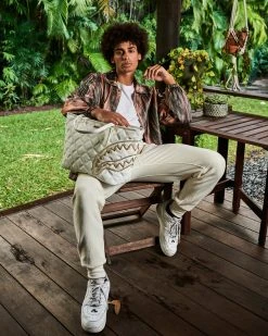 SPRAYGROUND® RIVIERA LE BLANC GOLD CHAIN SHARK TOTE