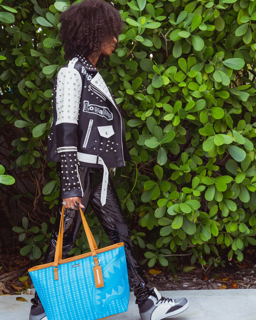 SPRAYGROUND® ILLUCHAINS TURQ TOTE BAGS 4 SPRAYGROUND® ILLUCHAINS TURQ TOTE BAGS