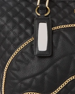 SPRAYGROUND® LEVELED UP SPLIT QUILT SHARK TOTE