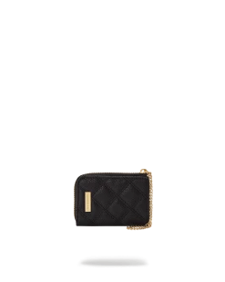 SPRAYGROUND® WALLETS NOIR QUILT GOLD CHAIN SHARK WALLET