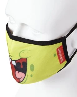 SPRAYGROUND® ADULT SPONGEBOB SMILE FORM FITTING FACE-COVERING FACE MASKS 10 SPRAYGROUND® ADULT SPONGEBOB SMILE FORM FITTING FACE-COVERING FACE MASKS