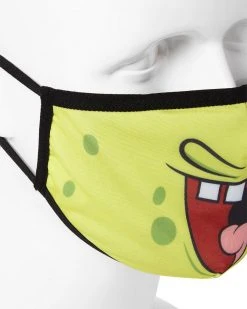 SPRAYGROUND® ADULT SPONGEBOB SMILE FORM FITTING FACE-COVERING FACE MASKS 11 SPRAYGROUND® ADULT SPONGEBOB SMILE FORM FITTING FACE-COVERING FACE MASKS