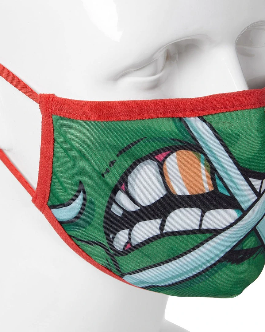 SPRAYGROUND® FACE MASKS ADULT TMNT: RAPHAEL SHARK FORM FITTING FACE-COVERING 6 SPRAYGROUND® FACE MASKS ADULT TMNT: RAPHAEL SHARK FORM FITTING FACE-COVERING