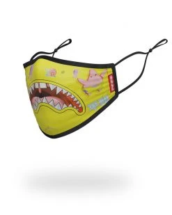 SPRAYGROUND® FACE MASKS ADULT SPONGEBOB JAPAN SHARK FORM FITTING FACE-COVERING