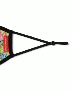 SPRAYGROUND® FACE MASKS ADULT SPONGEBOB JAPAN SHARK FORM FITTING FACE-COVERING