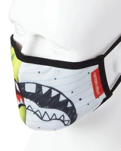 SPRAYGROUND® ADULT DOODLEBOB SPLIT SHARK FORM FITTING FACE-COVERING