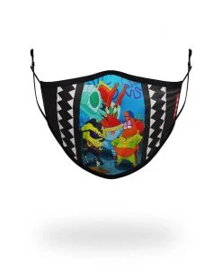 SPRAYGROUND® FACE MASKS ADULT SPONGEBOB TRACK SUIT FORM FITTING FACE-COVERING