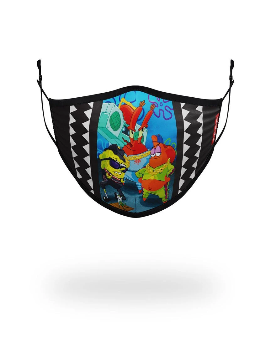 SPRAYGROUND® FACE MASKS ADULT SPONGEBOB TRACK SUIT FORM FITTING FACE-COVERING 3 SPRAYGROUND® FACE MASKS ADULT SPONGEBOB TRACK SUIT FORM FITTING FACE-COVERING