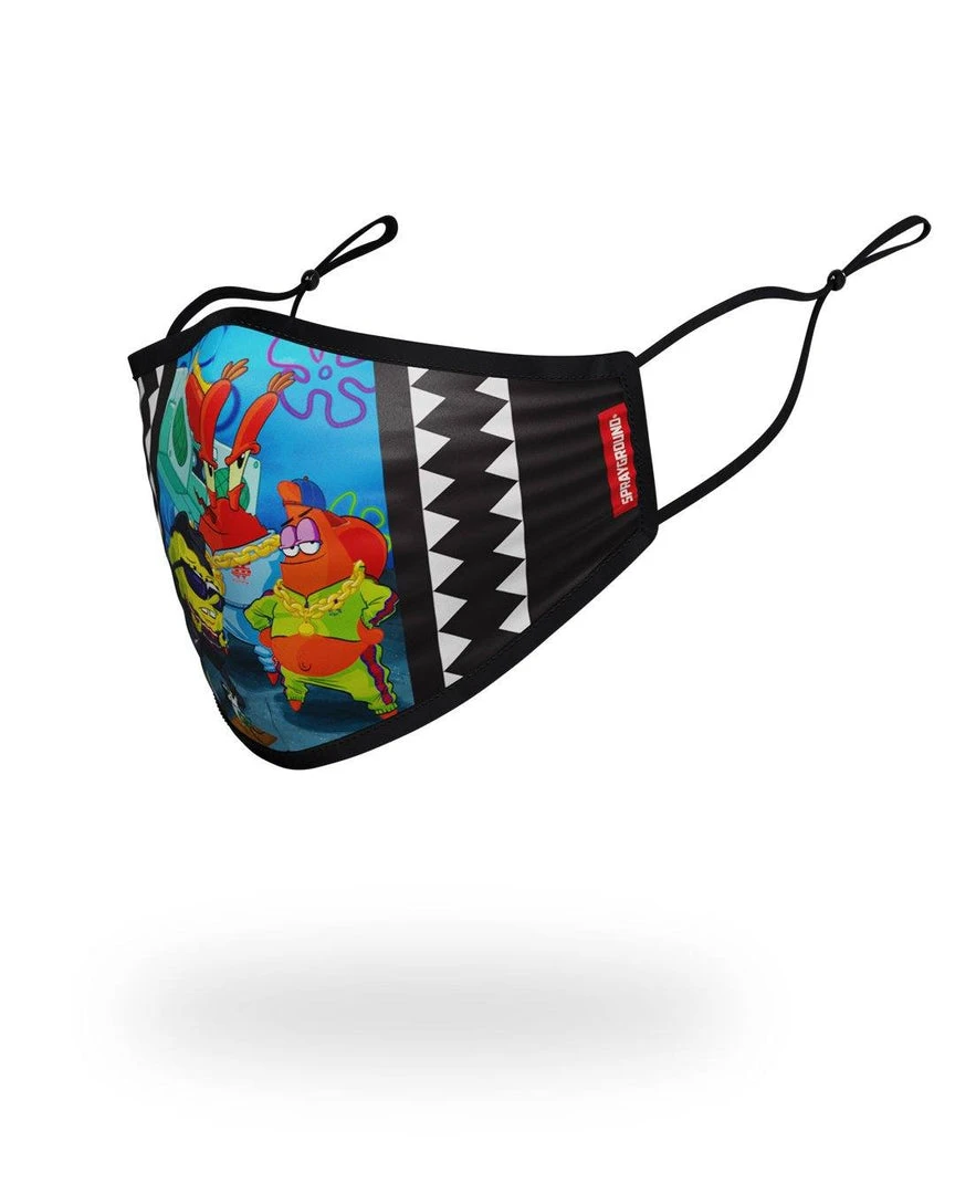 SPRAYGROUND® FACE MASKS ADULT SPONGEBOB TRACK SUIT FORM FITTING FACE-COVERING 4 SPRAYGROUND® FACE MASKS ADULT SPONGEBOB TRACK SUIT FORM FITTING FACE-COVERING