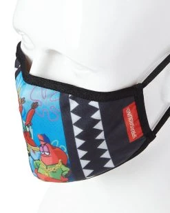 SPRAYGROUND® FACE MASKS ADULT SPONGEBOB TRACK SUIT FORM FITTING FACE-COVERING 10 SPRAYGROUND® FACE MASKS ADULT SPONGEBOB TRACK SUIT FORM FITTING FACE-COVERING