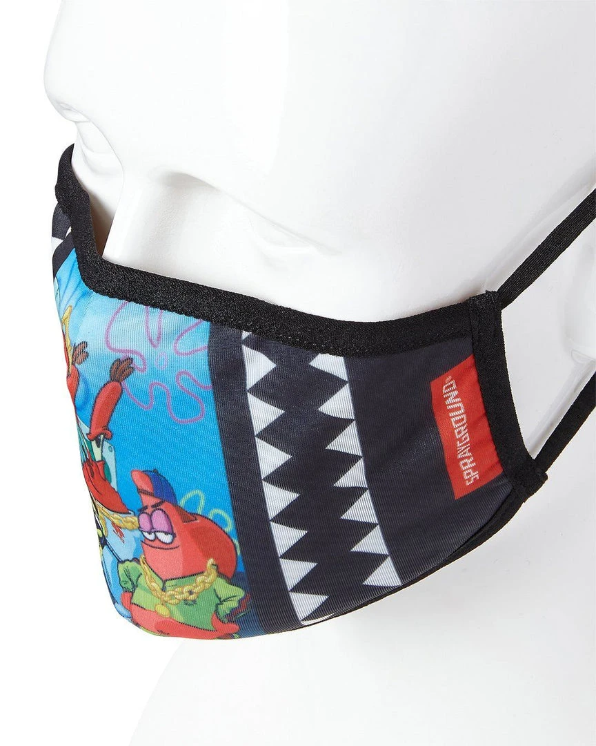 SPRAYGROUND® FACE MASKS ADULT SPONGEBOB TRACK SUIT FORM FITTING FACE-COVERING 5 SPRAYGROUND® FACE MASKS ADULT SPONGEBOB TRACK SUIT FORM FITTING FACE-COVERING