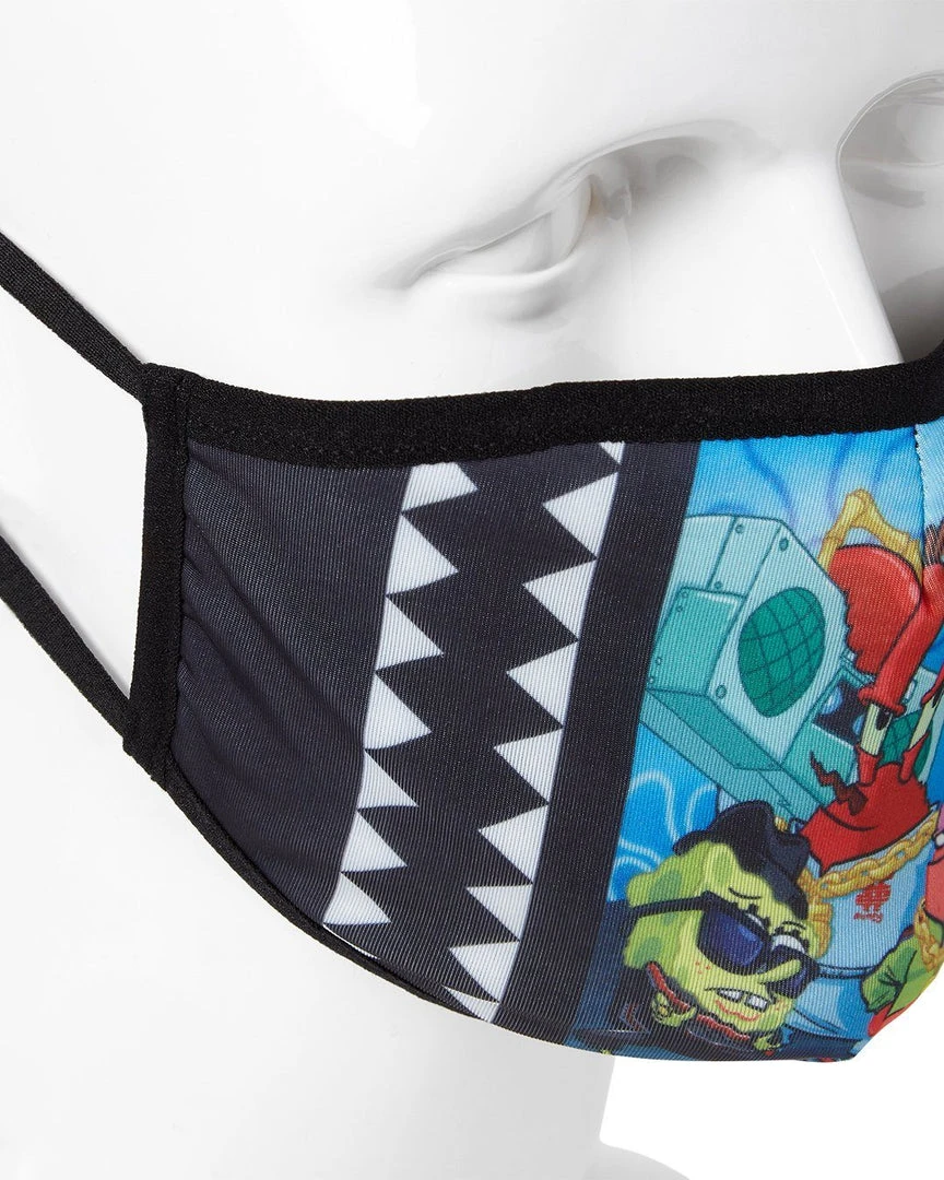 SPRAYGROUND® FACE MASKS ADULT SPONGEBOB TRACK SUIT FORM FITTING FACE-COVERING 6 SPRAYGROUND® FACE MASKS ADULT SPONGEBOB TRACK SUIT FORM FITTING FACE-COVERING