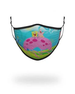 SPRAYGROUND® ADULT SPONGEBOB JELLY SHARK FORM FITTING FACE-COVERING