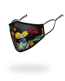 SPRAYGROUND® ADULT HEY ARNOLD MONEY STACKS FORM FITTING FACE-COVERING