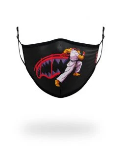SPRAYGROUND® ADULT STREET FIGHTER RYU SHARK FORM FITTING FACE-COVERING