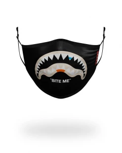 SPRAYGROUND® BITE ME SHARK (BLK) POLYESTER FACE MASK FACE MASKS