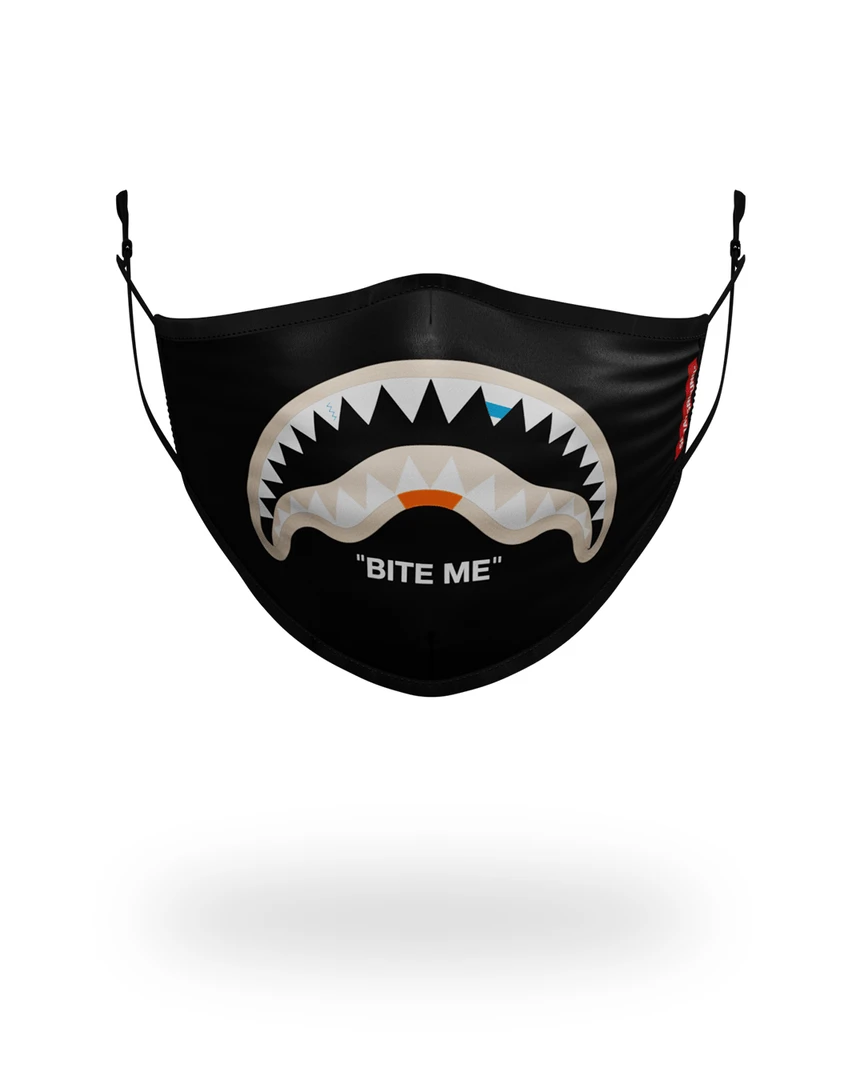 SPRAYGROUND® BITE ME SHARK (BLK) POLYESTER FACE MASK FACE MASKS 3 SPRAYGROUND® BITE ME SHARK (BLK) POLYESTER FACE MASK FACE MASKS