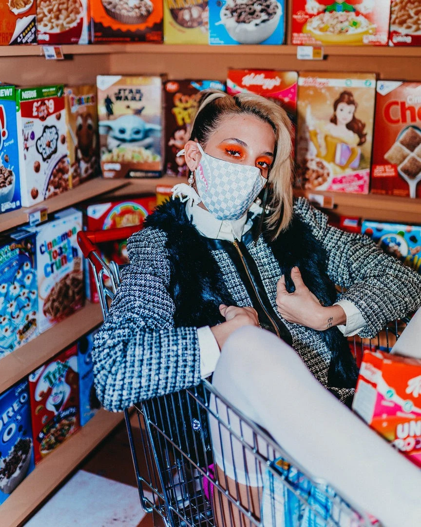 SPRAYGROUND® ROSE ALL DAY VEGAN LEATHER FACE MASK 8 SPRAYGROUND® ROSE ALL DAY VEGAN LEATHER FACE MASK