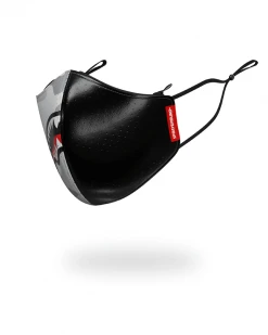 SPRAYGROUND® DAMAGE CONTROL STASH POCKET VEGAN LEATHER FACE MASK