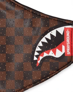SPRAYGROUND® FACE MASKS SHARKS IN PARIS VEGAN LEATHER FACE MASK