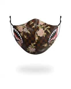 SPRAYGROUND® FACE MASKS SHARKFLOWER VEGAN LEATHER FACE MASK