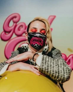 SPRAYGROUND® FACE MASKS 3AM PINK DRIP FACE MASK