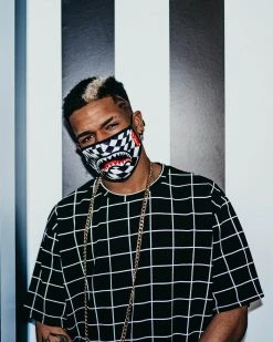 SPRAYGROUND® FACE MASKS TRIPPY CHECK FACE MASK