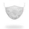 SPRAYGROUND® FACE MASKS SHARK CHECK (WHITE) FACE MASK