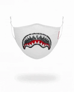SPRAYGROUND® CLEARCUT FACE MASK (WHITE)