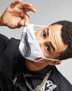 SPRAYGROUND® CLEARCUT FACE MASK (WHITE)