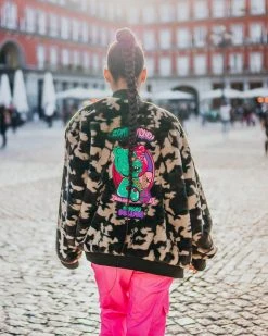 SPRAYGROUND® CAMO BEAR BOMBER FLEECE JACKET APPAREL+GEAR 16 SPRAYGROUND® CAMO BEAR BOMBER FLEECE JACKET APPAREL+GEAR