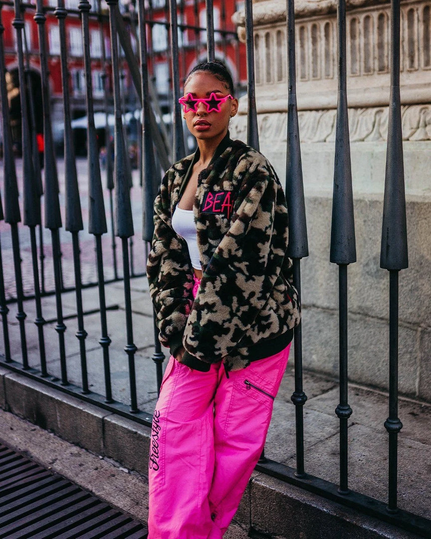 SPRAYGROUND® CAMO BEAR BOMBER FLEECE JACKET APPAREL+GEAR 5 SPRAYGROUND® CAMO BEAR BOMBER FLEECE JACKET APPAREL+GEAR