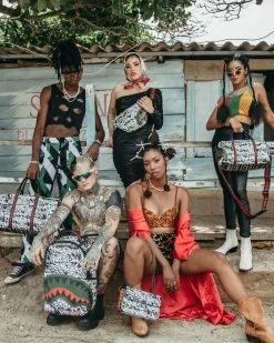 SPRAYGROUND® HANDBAGS NIGHT NIGHT SHARKCHAIN HANDBAG