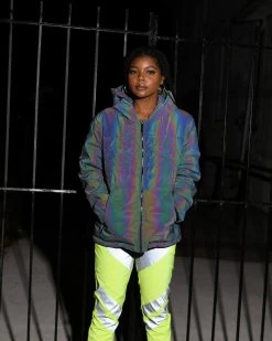 SPRAYGROUND® DAY & NIGHT SHARK JACKET (REFLECTIVE IRIDESCENT) APPAREL+GEAR