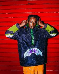 SPRAYGROUND® UFO PARTY SHARK PULLOVER PUFFER JACKET APPAREL+GEAR