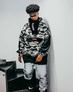 SPRAYGROUND® NIGHT CAMO PULLOVER ANORAK JACKET APPAREL+GEAR