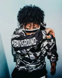 SPRAYGROUND® NIGHT CAMO PULLOVER ANORAK JACKET APPAREL+GEAR