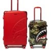 SPRAYGROUND® FULL-SIZE RED CARRY-ON CAMO LUGGAGE BUNDLE
